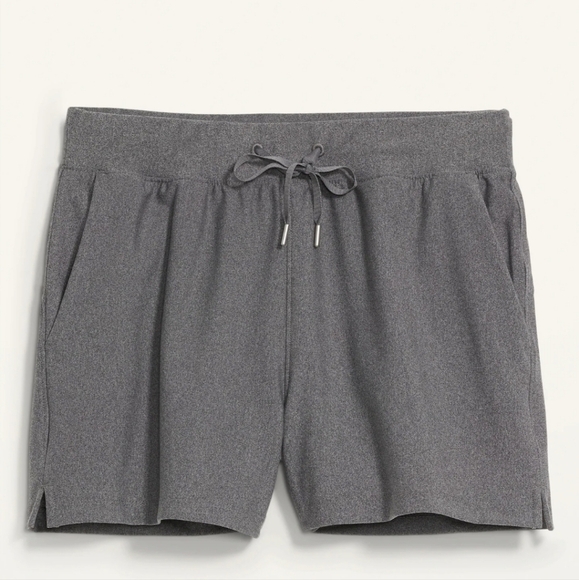 Old Navy High-Waisted PowerSoft Loose Shorts Heather Grey BNWT 4X - Picture 3 of 13